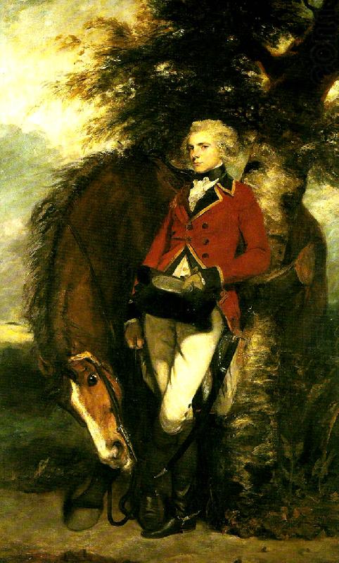 Sir Joshua Reynolds colonel george coussmaker oil painting picture